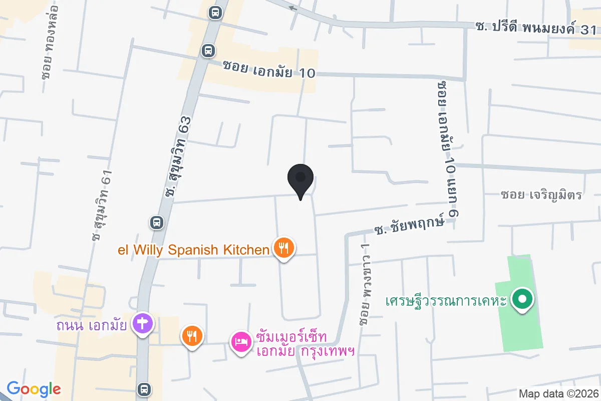 แผนที่ตำแหน่งSeiniku-ten Ekkamai เซนิกุเทน เอกมัย