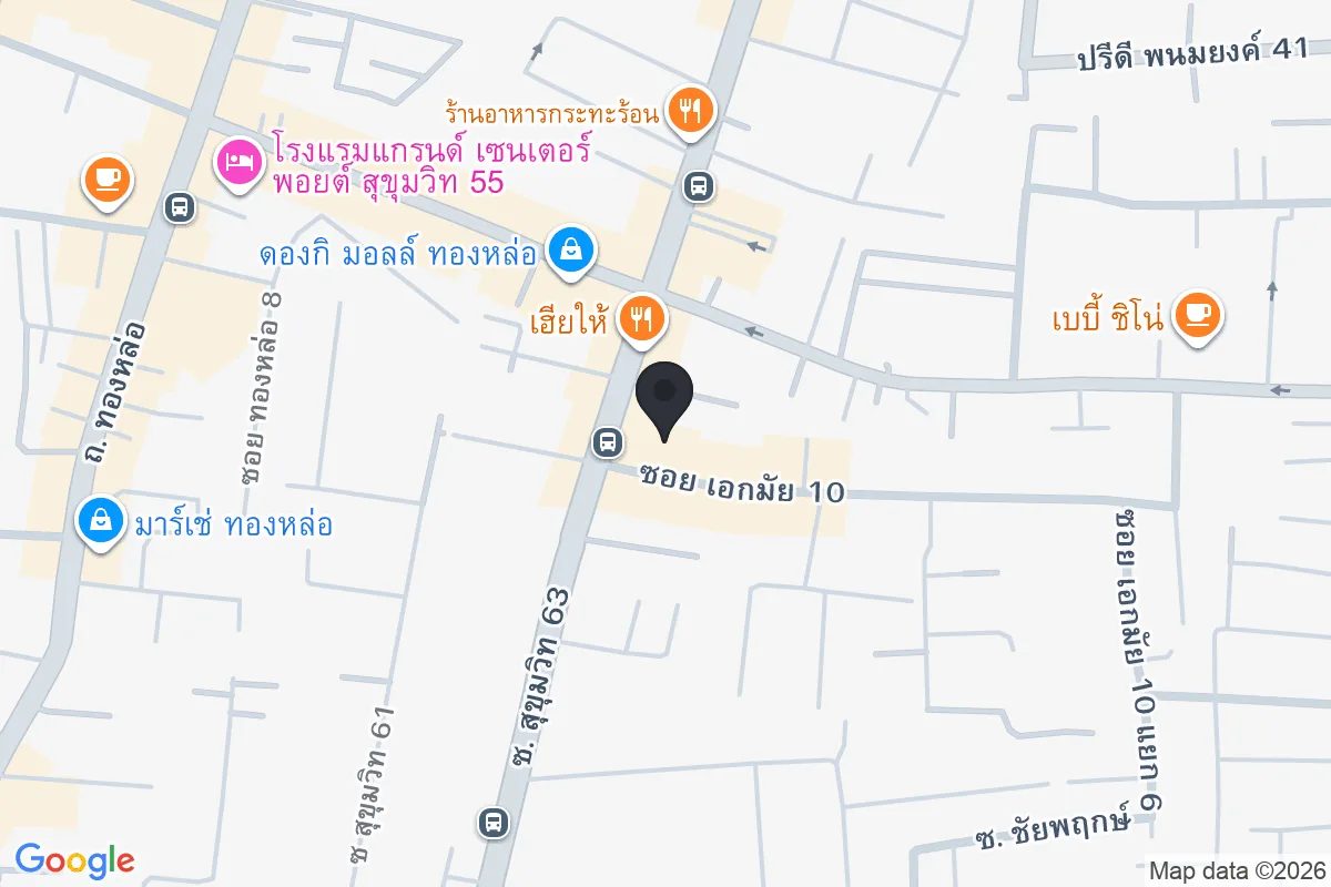 แผนที่ตำแหน่งเสือ เอกมัย