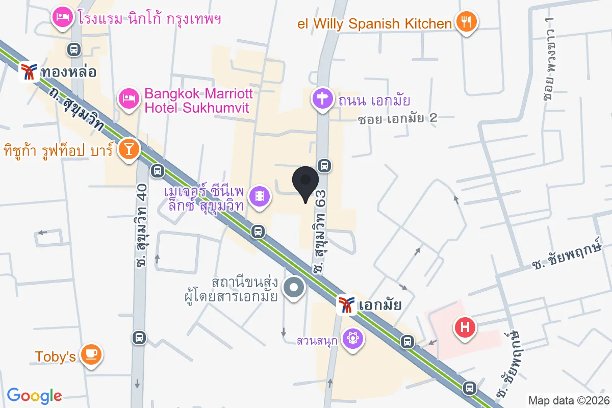 แผนที่ตำแหน่งPinki's Deli - Ekkamai