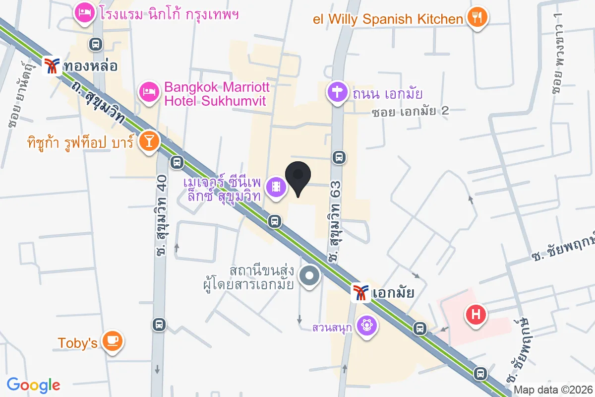 แผนที่ตำแหน่งSCUBA BKK