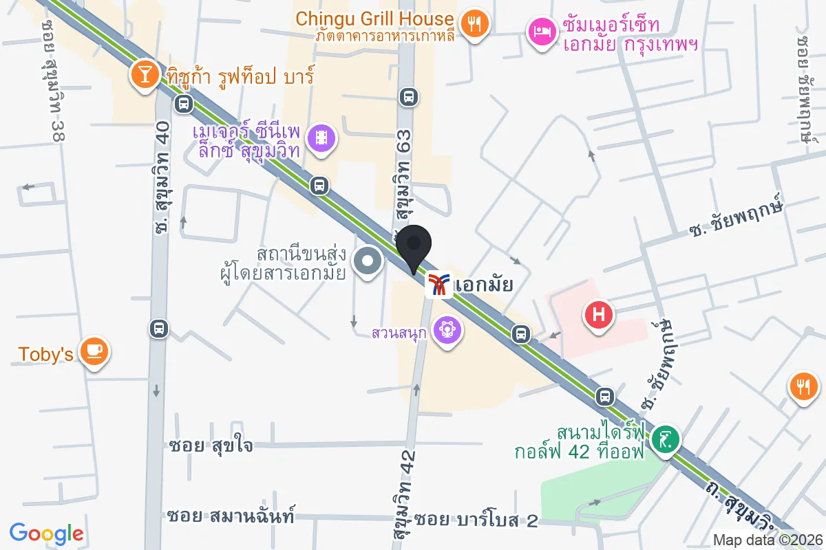 แผนที่ตำแหน่งณุศาศิริ แกรนด์ คอนโด