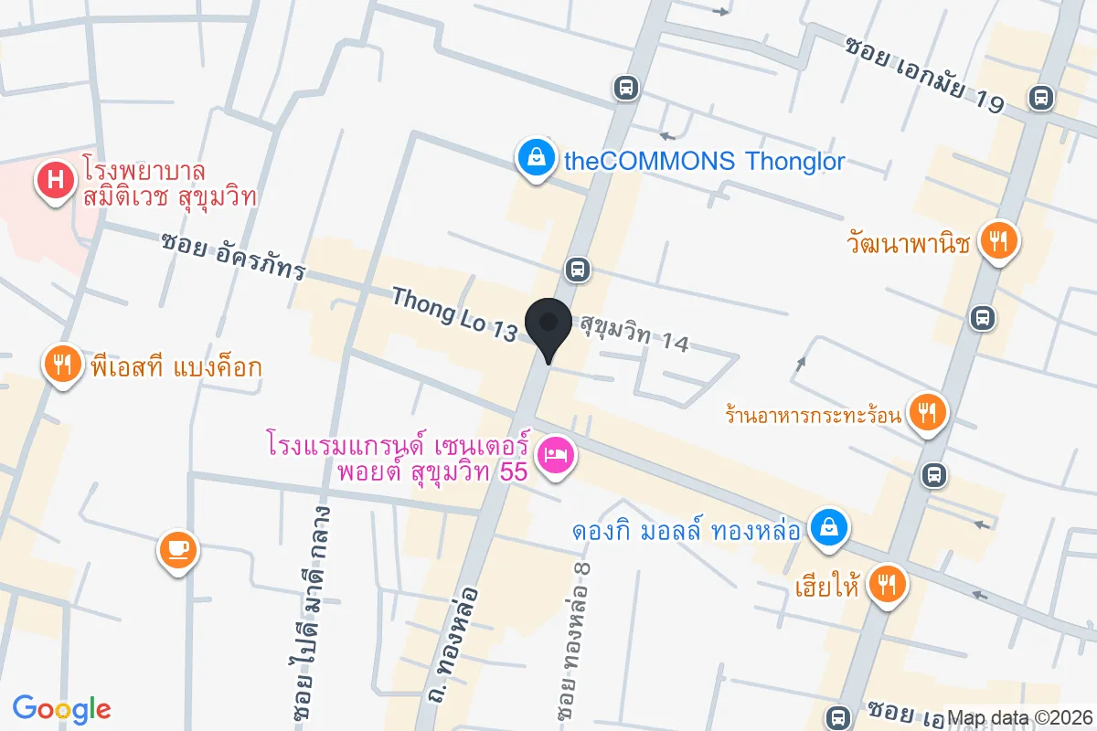 แผนที่ตำแหน่งBEANS Coffee Roaster Thonglor