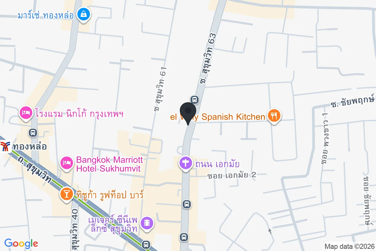 แผนที่ตำแหน่งก๋วยเตี๋ยวสุโขทัยแม่บุญรอด สาขาเอกมัย