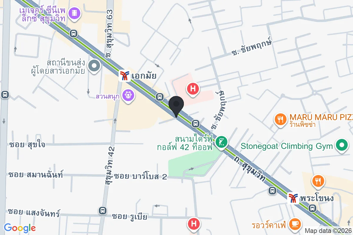 แผนที่ตำแหน่งF.I.X. Ekkamai