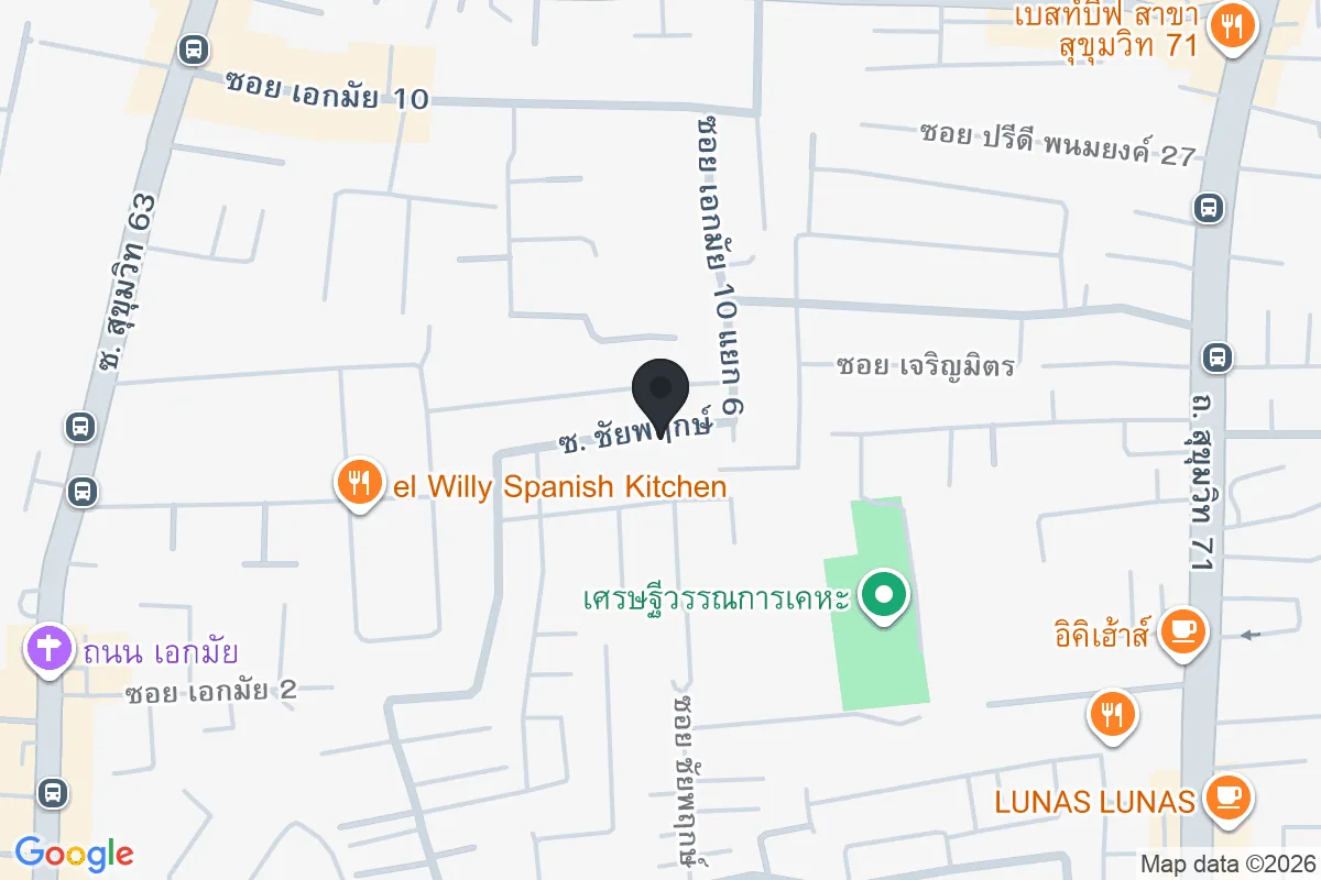 แผนที่ตำแหน่งกรีนวิว เอกมัย 10